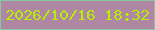 文字の大きさ：2、枠の色：86c6a0、背景の色：af87a2、文字の色：b6ee05 無料ブログパーツのブログ時計