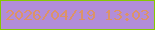 文字の大きさ：1、枠の色：86c800、背景の色：b28dd8、文字の色：dc9367 無料ブログパーツのブログ時計