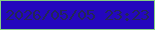 文字の大きさ：5、枠の色：86d082、背景の色：2407bd、文字の色：242757 無料ブログパーツのブログ時計