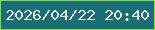 文字の大きさ：2、枠の色：86dd3f、背景の色：196f75、文字の色：ecdfd6 無料ブログパーツのブログ時計