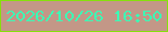 文字の大きさ：4、枠の色：86e00c、背景の色：c39787、文字の色：3df9b5 無料ブログパーツのブログ時計