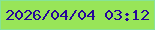 文字の大きさ：4、枠の色：86e397、背景の色：98e558、文字の色：270699 無料ブログパーツのブログ時計
