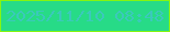 文字の大きさ：4、枠の色：86f510、背景の色：27db87、文字の色：3bc9bb 無料ブログパーツのブログ時計