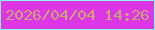 文字の大きさ：3、枠の色：86f8ef、背景の色：dd36e7、文字の色：c9a676 無料ブログパーツのブログ時計
