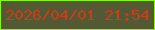 文字の大きさ：5、枠の色：86fb02、背景の色：535932、文字の色：c63e1b 無料ブログパーツのブログ時計