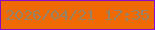 文字の大きさ：1、枠の色：870bcd、背景の色：f06a04、文字の色：958264 無料ブログパーツのブログ時計