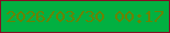 文字の大きさ：4、枠の色：870e24、背景の色：02b041、文字の色：6a8103 無料ブログパーツのブログ時計