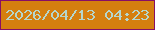 文字の大きさ：4、枠の色：870e65、背景の色：d57f0f、文字の色：b6d6cc 無料ブログパーツのブログ時計