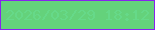文字の大きさ：2、枠の色：8723ed、背景の色：64d27b、文字の色：66d989 無料ブログパーツのブログ時計