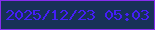 文字の大きさ：3、枠の色：872dee、背景の色：173158、文字の色：451ef6 無料ブログパーツのブログ時計