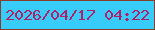 文字の大きさ：4、枠の色：873f2a、背景の色：38ccfb、文字の色：ae226a 無料ブログパーツのブログ時計