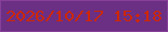 文字の大きさ：5、枠の色：87419b、背景の色：6b2f84、文字の色：cd2706 無料ブログパーツのブログ時計