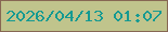 文字の大きさ：5、枠の色：876753、背景の色：c0c48c、文字の色：159a92 無料ブログパーツのブログ時計