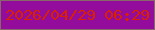 文字の大きさ：5、枠の色：876769、背景の色：940c9c、文字の色：d92102 無料ブログパーツのブログ時計