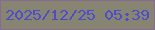 文字の大きさ：2、枠の色：876c92、背景の色：878471、文字の色：4c4ccd 無料ブログパーツのブログ時計