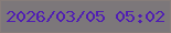文字の大きさ：3、枠の色：877d7a、背景の色：7c777a、文字の色：501eb3 無料ブログパーツのブログ時計