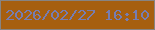 文字の大きさ：2、枠の色：878482、背景の色：a65f0f、文字の色：767db2 無料ブログパーツのブログ時計