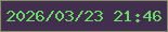 文字の大きさ：2、枠の色：878d6b、背景の色：422e4d、文字の色：6cd867 無料ブログパーツのブログ時計