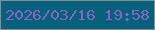 文字の大きさ：5、枠の色：878d93、背景の色：07617d、文字の色：8766c3 無料ブログパーツのブログ時計