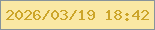 文字の大きさ：5、枠の色：87939b、背景の色：fae8a4、文字の色：cca529 無料ブログパーツのブログ時計