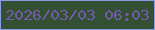 文字の大きさ：3、枠の色：879ce5、背景の色：335033、文字の色：735bab 無料ブログパーツのブログ時計