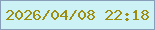文字の大きさ：1、枠の色：879db8、背景の色：cdf2f6、文字の色：9d8d11 無料ブログパーツのブログ時計