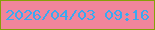文字の大きさ：5、枠の色：879f08、背景の色：f1859c、文字の色：39a9f1 無料ブログパーツのブログ時計