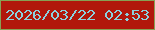 文字の大きさ：4、枠の色：87a054、背景の色：b1170b、文字の色：8bd1df 無料ブログパーツのブログ時計