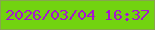 文字の大きさ：1、枠の色：87a64d、背景の色：72d310、文字の色：a516d0 無料ブログパーツのブログ時計