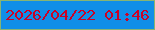 文字の大きさ：2、枠の色：87b473、背景の色：108ee7、文字の色：ca0226 無料ブログパーツのブログ時計