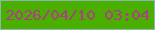 文字の大きさ：1、枠の色：87b9b2、背景の色：4baf00、文字の色：ad3d8b 無料ブログパーツのブログ時計