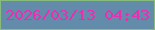 文字の大きさ：3、枠の色：87bc7d、背景の色：638baa、文字の色：e92eb2 無料ブログパーツのブログ時計