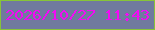 文字の大きさ：3、枠の色：87c438、背景の色：707a9e、文字の色：f20af4 無料ブログパーツのブログ時計