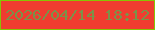 文字の大きさ：4、枠の色：87c503、背景の色：ef3d30、文字の色：7a9249 無料ブログパーツのブログ時計