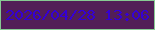文字の大きさ：3、枠の色：87ca93、背景の色：521e57、文字の色：3500d4 無料ブログパーツのブログ時計