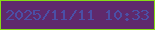 文字の大きさ：4、枠の色：87db16、背景の色：5f296c、文字の色：4b4fa6 無料ブログパーツのブログ時計