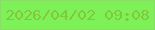 文字の大きさ：5、枠の色：87df64、背景の色：7ef058、文字の色：7fc840 無料ブログパーツのブログ時計