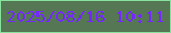 文字の大きさ：4、枠の色：87e39d、背景の色：567754、文字の色：7527ff 無料ブログパーツのブログ時計