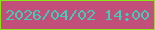文字の大きさ：4、枠の色：87e613、背景の色：c24f7a、文字の色：47c9b7 無料ブログパーツのブログ時計