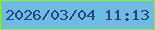 文字の大きさ：3、枠の色：87f134、背景の色：70bbe3、文字の色：274485 無料ブログパーツのブログ時計