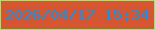 文字の大きさ：3、枠の色：87f368、背景の色：d75632、文字の色：1990e0 無料ブログパーツのブログ時計