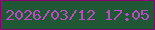 文字の大きさ：1、枠の色：88026f、背景の色：205835、文字の色：b94cbe 無料ブログパーツのブログ時計