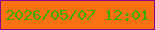 文字の大きさ：1、枠の色：880685、背景の色：fa7114、文字の色：40aa0a 無料ブログパーツのブログ時計