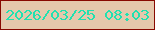 文字の大きさ：5、枠の色：880901、背景の色：e5c8ac、文字の色：21e1b0 無料ブログパーツのブログ時計