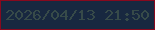 文字の大きさ：5、枠の色：88091e、背景の色：182840、文字の色：374a49 無料ブログパーツのブログ時計