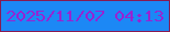 文字の大きさ：5、枠の色：881a51、背景の色：1c88f5、文字の色：9723d2 無料ブログパーツのブログ時計