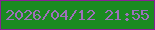 文字の大きさ：4、枠の色：881f94、背景の色：1a8a20、文字の色：9e6fbb 無料ブログパーツのブログ時計