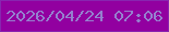 文字の大きさ：4、枠の色：8825b0、背景の色：9200a0、文字の色：9580ce 無料ブログパーツのブログ時計