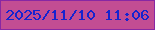 文字の大きさ：1、枠の色：8827a3、背景の色：c34d93、文字の色：1623cf 無料ブログパーツのブログ時計