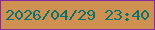 文字の大きさ：2、枠の色：8828a3、背景の色：cf9152、文字の色：08726f 無料ブログパーツのブログ時計